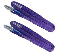 1 Ton 4 Metre Lifting Carrying Sling PES Polyester 7:1 Safety Factor 2pc