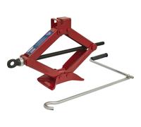 1 Tonne 1000KG Heavy Duty Scissor Jack & Handle - Smooth Car Vehicle Thread Lift