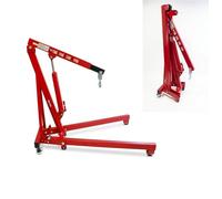 1 Tonne Folding Hydraulic Engine Crane with Adjustable Lifting Positions, 6 Castor Wheels & Hand-Operated Lift, 4 lifting positions 250, 500, 750 and 1000kg, Max. lifting 2300mm, by US PRO
