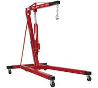 1 Tonne Long Reach Engine Crane with Extendable Legs - Heavy Duty Castors