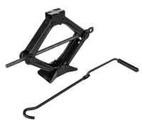 1 Tonne Scissor Wind Up Jack with Crank Speed Handle, Universal Car Van Lifting Tool, Heavy Duty Steel, Lifting Range 80mm-310mm, Easy Manual Operation 1 Ton