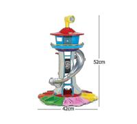 (1 tower) Oversized Tower Puppy Headquarters Toy With Music Light Patrulla Canina Lookout Toys Set Kid's Xmas Gift