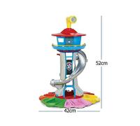 (1 tower) Oversized Tower Puppy Headquarters Toy With Music Light Patrulla Canina Lookout Toys Set Kid's Birthday Gift