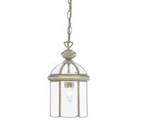 1 Traditional Lantern Antique Brass Glass Dome Ceiling Pendant Light Lamp Shade