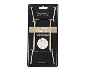 (1) - Tri-Par Intl 23-1310 Plate Hanger, Brass Wire, 10 to 36cm . - Quantity 1