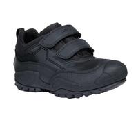 (1 UK, Black) Geox Boys New Savage Abx Leather Trainers