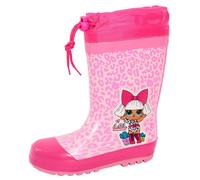 (1 UK) Girls LOL Surprise Tie Top Wellies Warm Lined Wellington Boots Kids Snow Shoe