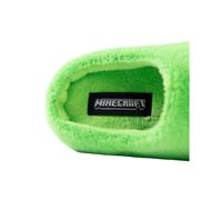 (1 UK, Green/Grey) Minecraft Boys Creeper Printed Slippers