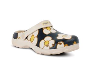 (1 UK, Spinning Flower Black) Regatta Kids Orla Kiely Clog Slides