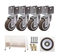 1" Universal Swivel Wheels for Cribs & Furniture 25mmReplacement Casters 50kg Load CapacitySupport Small Rolling Wheels for Easy Mobility