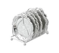 1. Vintage Serving Tray - Stainless Steel Fruit Plate, Elegant Metal Decorative Platter with Polished Finish Function, Ideal for Home Apartment Kitchen Dining Table Bar Office Buffet Wedding Party