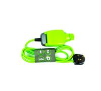 1 way - 2 Mtr - Extension Socket - IP54 - Status - Green Cable - Black Plug - 1 Pk Wrap Card 1 Way - 2 Meters - Extension Plug - IP54 - Status - Green