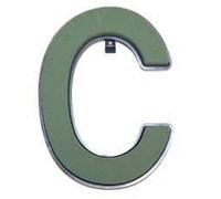 1 Wet Floral Foam Letter C for Fresh and Artificial Flowers Funeral (3455)