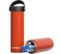 1-WHEAT Insulin Cooler Travel Case 3-5 Pens 60 Hours, Medicine Cool Bag 2-8 °C, Diabetic Cooler, Medical Travel Bag, EpiPen Carry Case, TSA Approved (Orange)