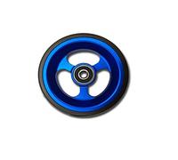 1 wheelchair front wheel 4 inch, Wheelchair Caster, Aluminum Rim, wheelchair front wheels replacement, Solid Tyre for Wheel Wheelchair (Color : Blue, Size : 10cm/4in)