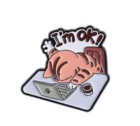 1. Whimsical Brooch Alloy Metal Jewelry For Casual Wear Jackets & Ideas Lightweight Cats Enthusiast Gift