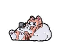 1. Whimsical Brooch Alloy Metal Jewelry For Casual Wear Jackets & Ideas Trendy Cats Inspired Alloy Brooch