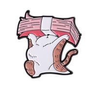 1. Whimsical Brooch Alloy Metal Jewelry For Casual Wear Jackets & Ideas Versatile Cats Design Pin For Bags