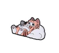 1. Whimsical Brooch Alloy Metal Jewelry For Casual Wear Jackets & Ideas Versatile Cats Design Pin For Bags