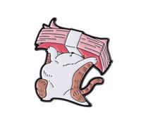 1. Whimsical Brooch Alloy Metal Jewelry For Casual Wear Jackets & Ideas Versatile Cats Design Pin For Bags