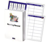 1 White A5 Children Reading Themed 40 Page Reading Record Book Primary Teaching Services