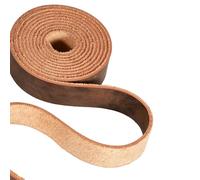 1" Wide Flat Leather Straps for Crafts, Full Grain Oil Tan Strip, Leather Straps for Crafts, Tooling, Belt, Garden Tools（2mm Thick 78.7in Long Dark Brown）