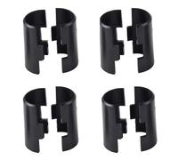 1" Wire Shelf Clips for 25mm Post Shelving, Plastic Wire Shelving Sleeves, Shelf Lock Clips, Black [4 Pairs]