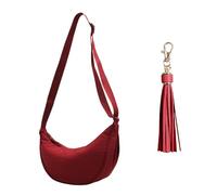 1 Women'S Crossbody Bag And 1 Piece Pendant, Lightweight Crossbody Bag, Fashionable And Simple Shoulder Bag, Suitable For Shopping, Schooling, Commuting.