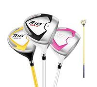 #1 Wood Club Right Handed Junior Golf Drivers Loft 38degree Kids Boys Girls Golf Practice Pole for Young Golfers with Golf Headcover (age 9-12,black)