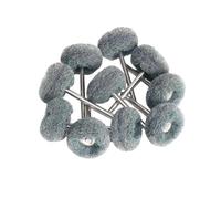 1"" Wool Felt Grinding Sanding Head Abrasive Buffing Wheel 2.35/3mm Shank Cotton Thread Polishing Mini Brush, Mix 8pcs(Gray P800 10pcs,With 3mm)