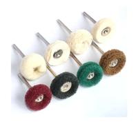 1"" Wool Felt Grinding Sanding Head Abrasive Buffing Wheel 2.35/3mm Shank Cotton Thread Polishing Mini Brush, Mix 8pcs(Mix 8pcs,With 2.35mm)