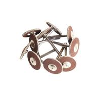 1"" Wool Felt Grinding Sanding Head Abrasive Buffing Wheel 2.35/3mm Shank Cotton Thread Polishing Mini Brush, Mix 8pcs(Sandpaper 10pc,With 3mm)