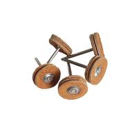 1"" Wool Felt Grinding Sanding Head Abrasive Buffing Wheel 2.35/3mm Shank Cotton Thread Polishing Mini Brush, Mix 8pcs(Cowhide Brush 5pcs,With 2.35mm)