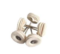 1"" Wool Felt Grinding Sanding Head Abrasive Buffing Wheel 2.35/3mm Shank Cotton Thread Polishing Mini Brush, Mix 8pcs(Sheepskin 5pcs,With 3mm)