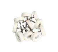 1"" Wool Felt Grinding Sanding Head Abrasive Buffing Wheel 2.35/3mm Shank Cotton Thread Polishing Mini Brush, Mix 8pcs(Wool Felt 10pcs,With 3mm)