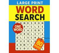 1 Word Word Search Puzzle Book - Large Print for Adults: 80 Fun and Relaxing 1 Word Word Search Puzzles for Seniors and Adults | Big Font Brain Game ... Relief and Focus (Bold Brain Word Puzzles)