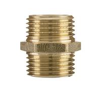 1" x 1" inch BSP Male Thread Pipe Connection Nipple Union Joiner Fitting Brass