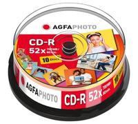 1 x 10 AgfaPhoto CD-R 80/700 MB 52 x Speed, Cakebox Brand Agfaphoto