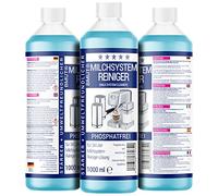 1 x 1000 ml milk system cleaner (34 applications) for fully automatic coffee machine milk frother - milk foam cleaner - universal liquid cleaner for all brands