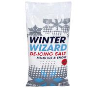 1 x 10kg White Grit De-Icing Winter Rock Salt Ideal for Roads & Paths