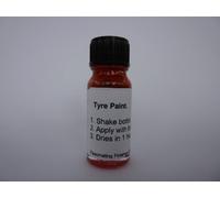 1 x 10ml Bright Red Tyre Letter Paint Classic Car Tyres