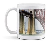 1 x 11oz (284ml) White Ceramic Mug Cup - Scottish Forth Road Bridge Scotland Design for Coffee Tea Drinks Kitchen Birthday Office Fun #16231