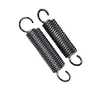 1 x 13 x 35 mm, Spring Steel Tension Springs Dual Hooks Expansion Spring, 2 Pcs
