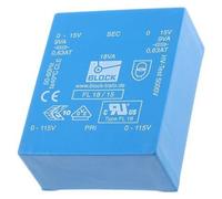 1 x 15V ac 2 Output Through Hole PCB Transformer, 18VA