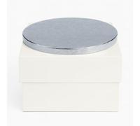 1 x 16" x 16" x 6" Inch White Cake Box & 16" Round Cake Drum