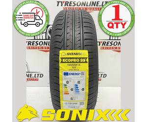 1 X 165 65 14 SONIX 165/65R14 79T BRAND NEW AMAZING PERFORMANCE M+S TYRE 1656514