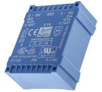1 x 18V ac 2 Output Through Hole PCB Transformer, 6VA