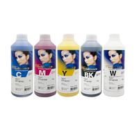 1 x 1kg Bottle of DTF Ink, Direct to Film Solution for Epson i1600/i3200 Printheads, DTF Bulk from InkTec, White Colour