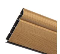 1 x 2.5 metre English Oak 100mm Roomline PVC-u Skirting Board - Hassle-Free Fitting. Zero-Maintenance. Realistic Woodgrain Finish.