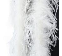 1 x 2 m Feather Boa, Ostrich Wool Stripes, Ostrich Feather, Boas, Christmas Boa, Feather Scarf, Feather Stole, Clothing Accessories for Carnival, Halloween, Theme Party, Fancy Dress, Masquerade,